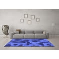 thumbnail image 3 of Ahgly Company Machine Washable Indoor Rectangle Abstract Blue Modern Area Rugs, 8' x 10', 3 of 4