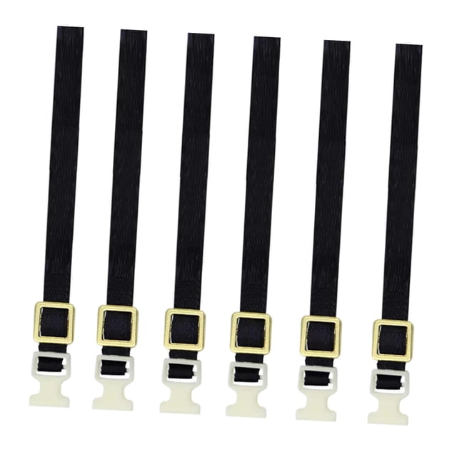 HILABEE 6 Pieces Luggage Rope Roof Rack Tie Down Strap 1/10 Black for RC Car Crawler Yellow