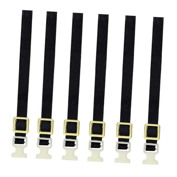6 piezas de cuerda para portaequipajes de techo de coche RC negra 1/10 reparación de alto rendimiento resistente para Amarillo