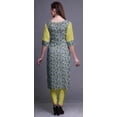 thumbnail image 4 of Bimba Kurti Droite à Panneaux en Coton pour Femmes, Longue Robe Kurti Imprimée, Haut Indien - Très Petit, 4 of 6