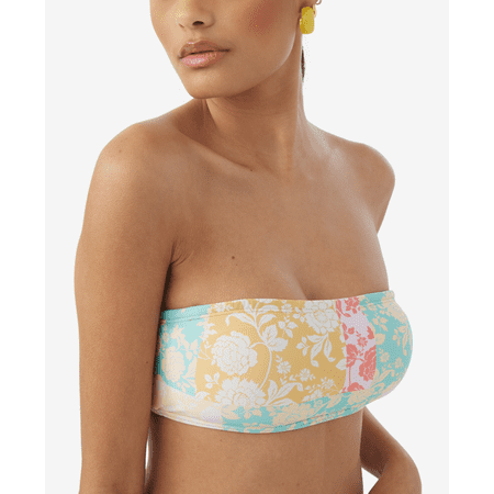 O Neill MULTI Juniors  Olivia Dreamland Bandeau Bikini Swim Top Large  NWOT