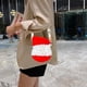 thumbnail image 4 of De Burbujas De Prensa Navideña, Bolsos De Papá Noel, Bolsos De Hombro, Regalo De Navidad Para Niños seitruly HA042709-01, 4 of 6