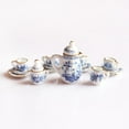 thumbnail image 3 of Juego de té de con flor miniatura para , 15 Uds., escala 1/12, nuevo Zulema Juego de té de China, 3 of 8