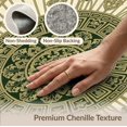 thumbnail image 6 of ODIKA Greek Symmetrical Vintage Elegance Fretwork Border Round Key for Master Suite, California King, Under Bed, Foldable Easy Care, 6 of 7