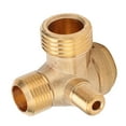 thumbnail image 1 of ANGGREK Air Accessories,Check Valve Brass Material 1‑Way Threaded Connection Air Accessories 1/2x3/8x10,Air Compressor Check Valve, 1 of 8