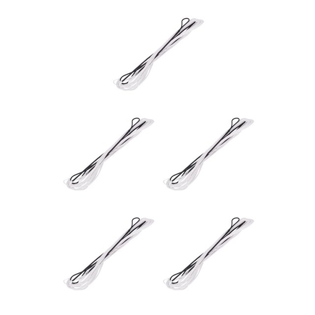 Baohd Bow Accessories Bowstring Assist Abrasion Resistant Outdoor Fast Flight Archery Stringer Lightweight Winding Rope Black white 70inch 5Set