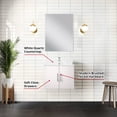 thumbnail image 3 of 24 in. W Vanity | Scratch-Resistant Quartz Surface | Bathroom Design, 3 of 3
