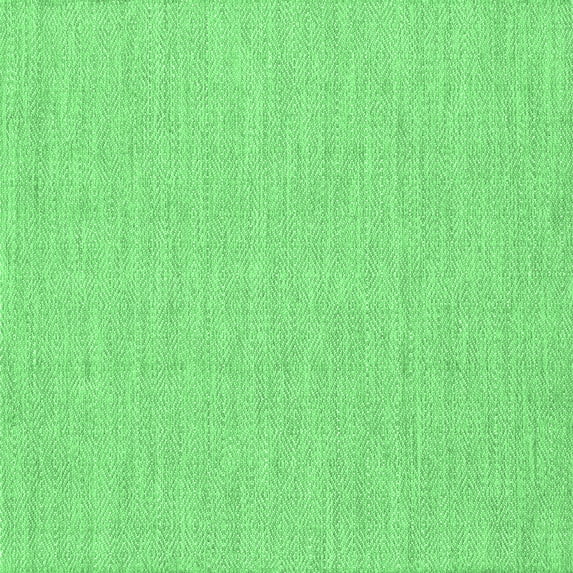 Ahgly Company Indoor Square Abstract Emerald Green Contemporary Area Rugs, 6' Square