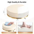 thumbnail image 3 of Silla giratoria Rolling Stool OmySalon Vanity Salon para masajes, color blanco, 3 of 8
