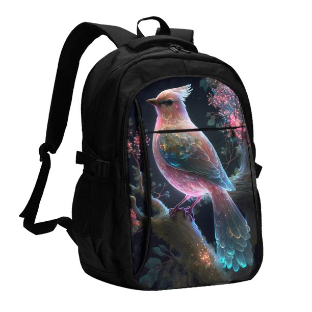 Balery Bird 3 Mochila con carga USB para hombre y mujer - Mochila impermeable y antirrobo para laptop con puerto USB para viajes, trabajo