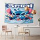 thumbnail image 2 of Tapiz de pared Stitch Azul, decoración de pared para el hogar, arte de pared para niños y niñas, decoración de dormitorio, sala de estar, 60 x 40 pulgadas, 2 of 8