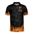 thumbnail image 2 of Personalized Billard With Passion Skull Love Billard Men's Polo Shirt S-5XL, 2 of 5