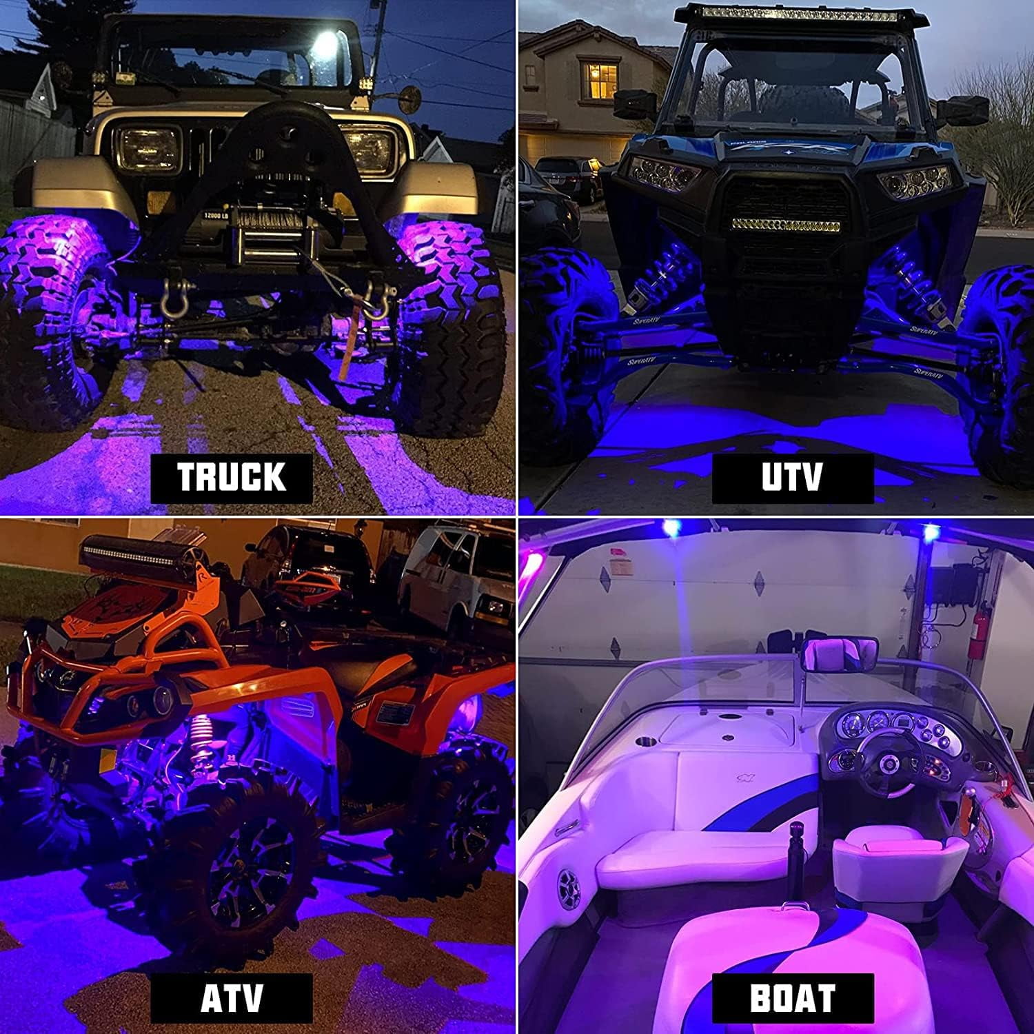 LED Rock Lights for Trucks,10 Pods Multicolor Underglow Lights for Trucks with App Control Flashing Music Mode RGB Rock Lights for UTV SUV ATV RZR Truck Accessories.