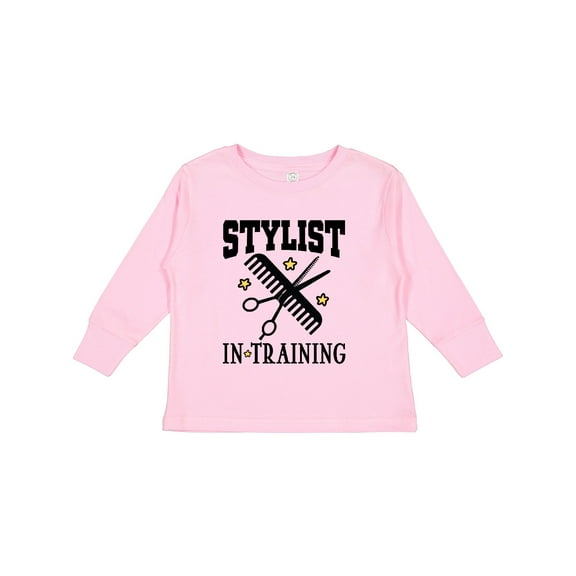 Inktastic Stylist in Training Girls Salon Girls Long Sleeve Toddler T-Shirt