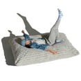 thumbnail image 5 of Jaxx Pillow Saxx 5.5-Foot Faux Fur - Luxuriously Soft Bean Bag Floor Pillow and Lounger, Mondo Grey, 5 of 7
