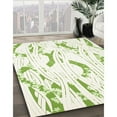 thumbnail image 2 of Ahgly Company Indoor Rectangle Contemporary Green Abstract Area Rugs, 7' x 10', 2 of 6