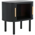 thumbnail image 5 of SAFAVIEH Tealla Contemporary Tambour Door Nightstand,Black/Gold, 5 of 14
