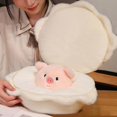 thumbnail image 2 of 21.6in Pearl Pig Plush Pillow Doll with Zipper, Cute Stuffed Animal Housing Pillow, Soft Hugging Plushie for Kids and Adults, Sleeping Companion, Birthday Christmas Holiday Gift Home Decoration, 2 of 6
