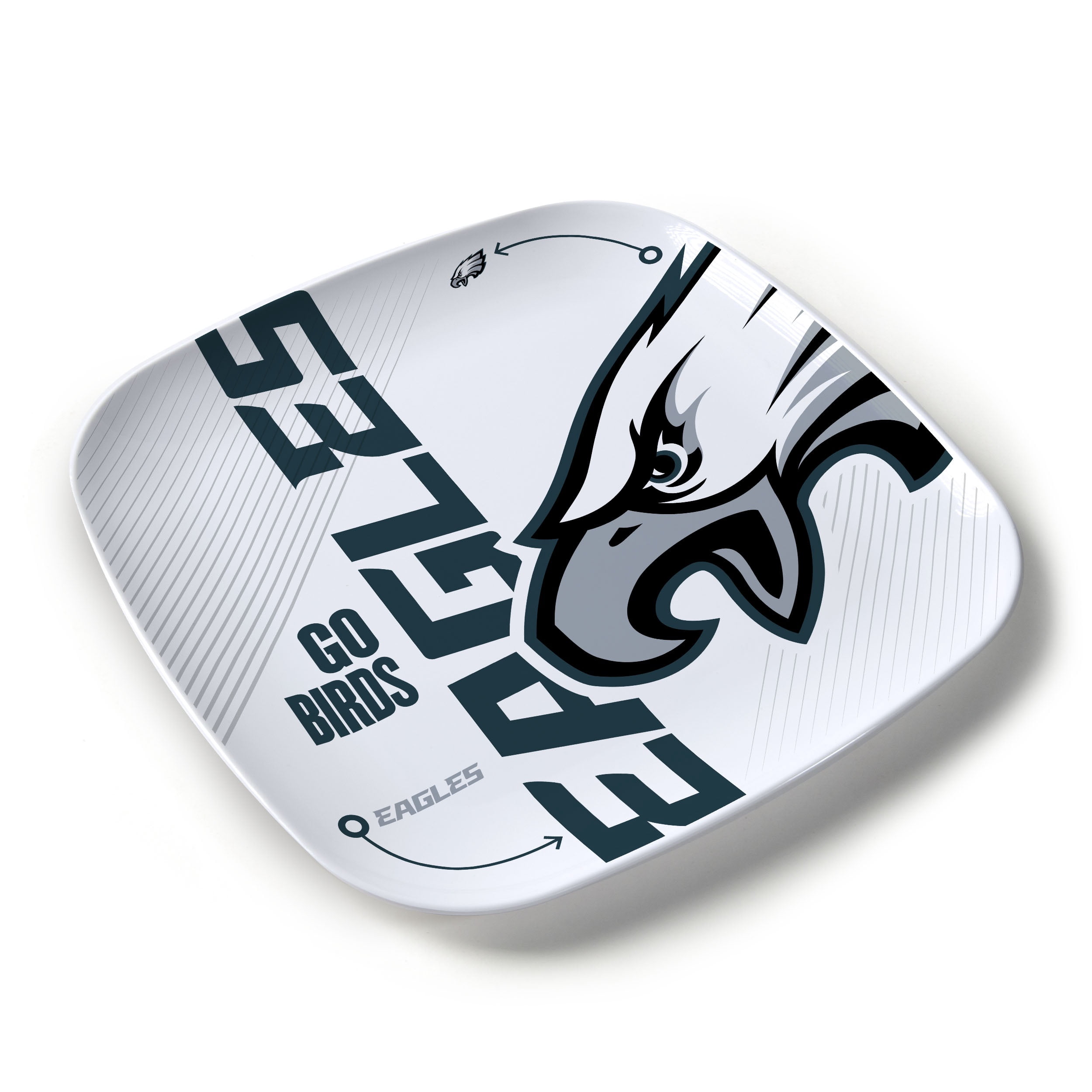 YouTheFan NFL Philadelphia Eagles Large Party Plate