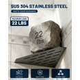 thumbnail image 2 of Juego de 2 estantes de ducha de esquina de 25,4 cm acero inoxidable 304 estante de ducha para pared de azulejos diseño de ranura empotrada, 2 of 6