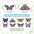thumbnail image 2 of Parches termoadhesivos de tela con mariposas polilla, 8 unidades, de SHANDMAKER, 2 of 5