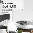 thumbnail image 3 of EconoHome Wall Mount Space Heater Panel - with Thermostat - 600 Watt Convection Heater - Ideal for 200 Sq Ft Room - 120V Electric Heater - Updated Model, 3 of 13