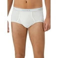thumbnail image 3 of Hanes Men's Value Pack White Briefs, 6 Pack, 3 of 10