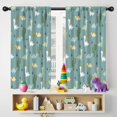 thumbnail image 5 of Blackout Kids Curtains,LightBlue Cartoon Dinosaurs Cacti Pattern Childrens Insulated Curtains Set Of 2,Bedroom Essentials,Toddler Room Decor 42"x54", 5 of 5