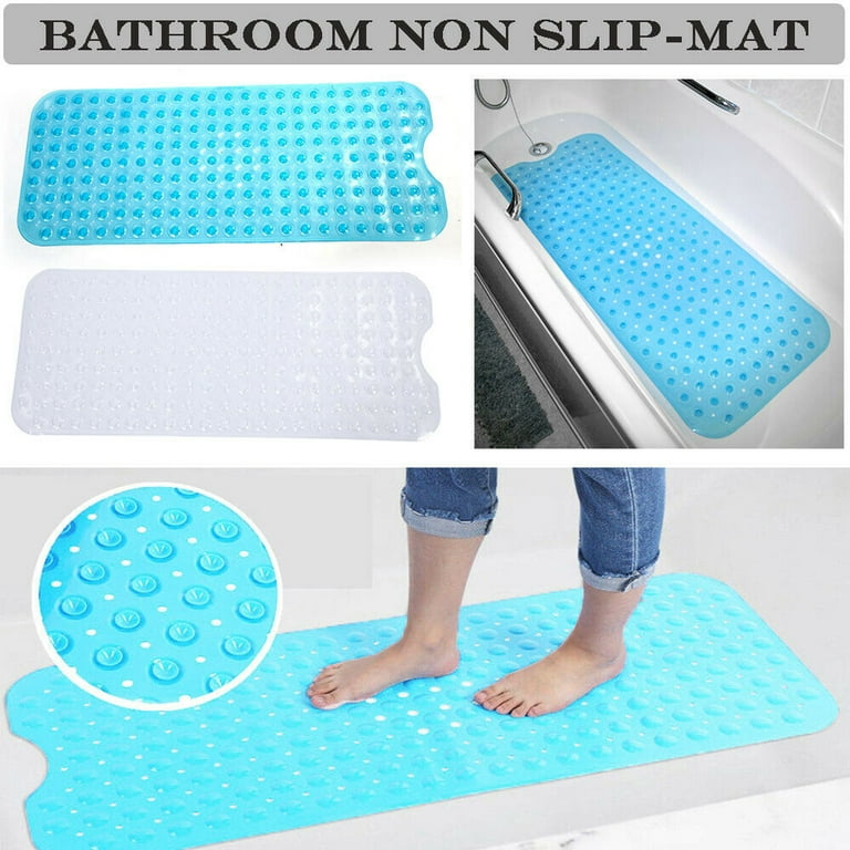 Gorilla Grip Anti-skid Bath Mats With Suction Cups And Drain Holes  (charcoal Grey)