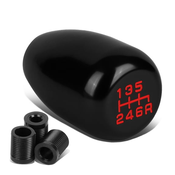 DNA Motoring SK-T99-BK Universal 6-Speed Manual Transmission Aluminum Racing Shift Knob (Black)