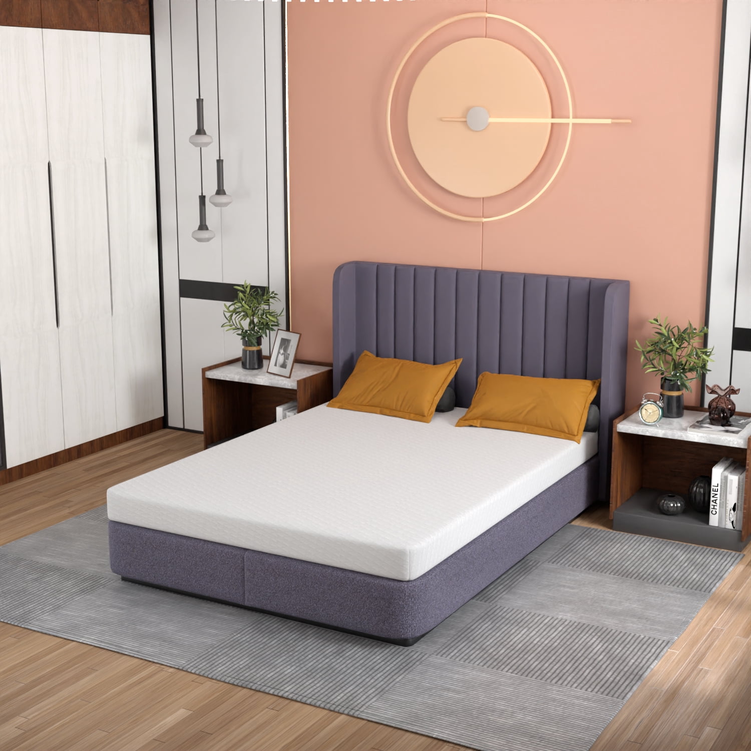 5 inch Full Size Mattress  Memory Foam Mattress  with Removable Soft Cover Medium Firm Mattresses CertiPUR-US Certified/Bed-in-a-Box for  Sleep Relieving Pressure Relief