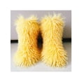 thumbnail image 3 of Difumos Ladies Breathable Fashion Winter Warm Shoes Non Slip Faux Fur Fuzzy Snow Boots Casual Cozy Mid Calf Boot Yellow 7, 3 of 3
