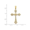 thumbnail image 2 of 14K Gold W/ Rhodium D/C Edges Cross Charm, 2 of 4