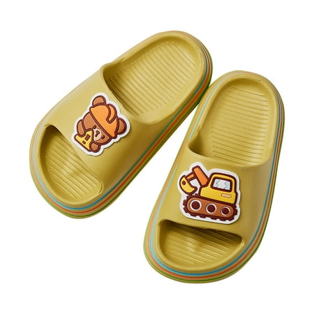 

Binmer Toddler Baby Sandals Cartoon Bear Rabbit Soft And Non-Slip Kids Home Slipper Children S Shose
