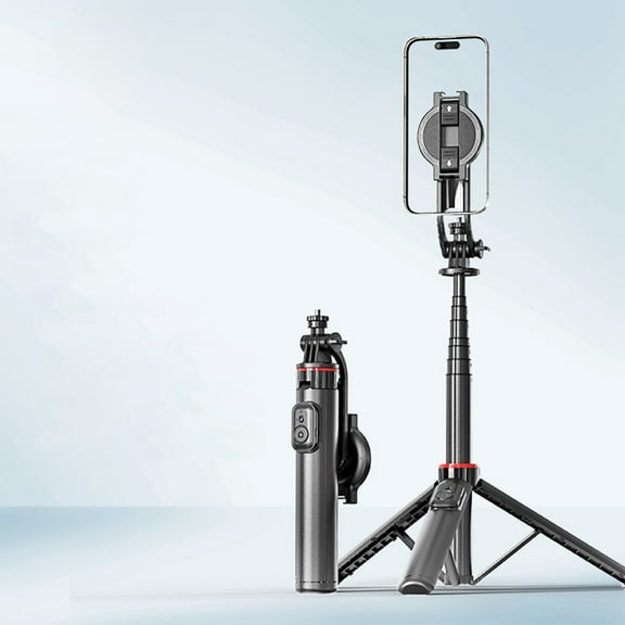 Ohmyroo Magnetic Phone Gimbal with Tripod Extendable Stabilizer for Outdoor Travel Live Streaming Selfies and Video Shooting Needs