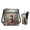 Christmas Cat, variant on FUIALDOLG Christmas Snowman Blue Crossbody Bags for Women PU Leather Shoulder Cross Body Bag Purse Double Eyeglass Sunglasses Case Eyewear Pouch Crossbody Handbag Sling Travel Bag Handbag for Adult