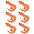 thumbnail image 3 of EeaseCA 6pcs Cooked Shrimp Model Artificial Shrimp Simulated Food Model Photography Prop, 3 of 7