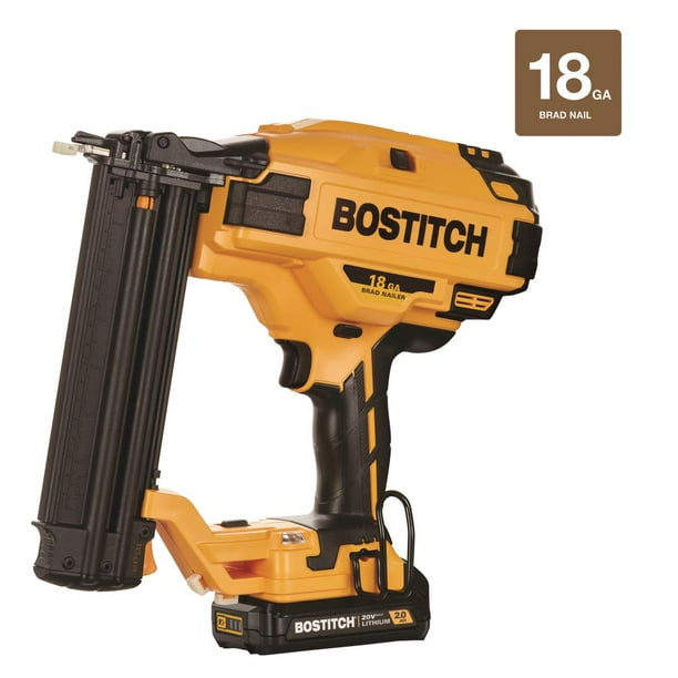 Bostitch 20V Max Cordless 18 Ga. Brad Nailer Kit