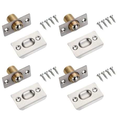 Zeiwohndc 4Pcs Balls Magnetic Catches French Door Lock Adjustable Concealed Latches