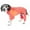 Orange, variant on Pet Life ® Active 'Downward Dog' 4-Way-Stretch Fitness Yoga Dog Tracksuit Hoodie