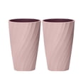 thumbnail image 1 of 2pcs Home Tooth Mug Portable Gargle Cup Simple Toothbrush Cup Travel Toothbrush Holder (Pink), 1 of 7