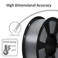 thumbnail image 3 of Geeetech 3D Printer Silk Silver PLA Filament 1.75mm,Metal-like Shiny Consumable 1kg (2.2lbs) 1 Spool, 3 of 7