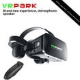 thumbnail image 1 of Audífonos 3D VR Gafas inteligentes Realidad virtual para teléfono con controlador, 1 of 9