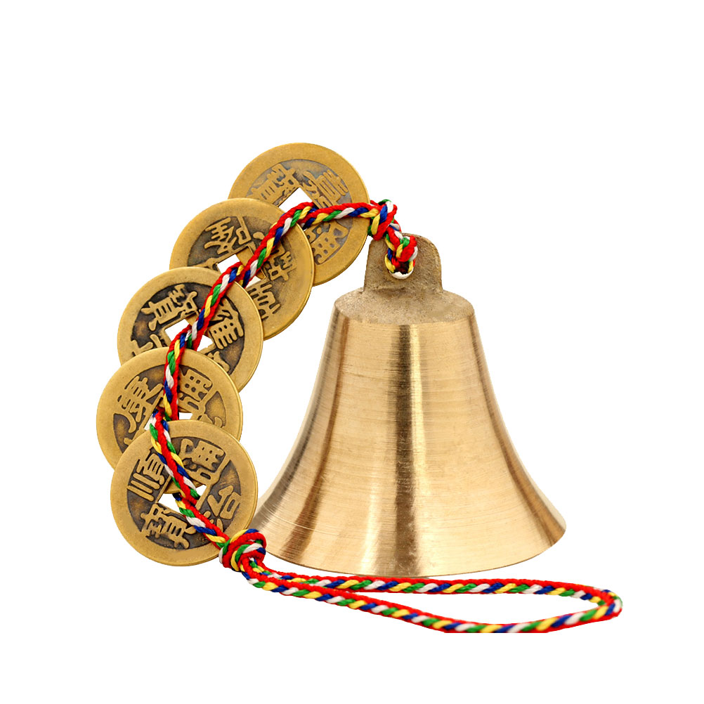 Traditional Chinese Feng Shui Copper Bell Blessing Hanging Wind Chimes