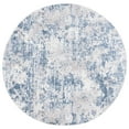 thumbnail image 2 of SAFAVIEH Amelia Alastar Abstract Distressed Area Rug, Dark Blue/Gray, 6'7" x 6'7" Round, 2 of 8