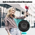 thumbnail image 2 of Wireless 2.4G Microphone System with 2 Transmitters 1 Receiver Clip-on Omnidirectional Condenser Mic for Camera Smartphone Vlog Video Recording 30-60M Transmission Range, 2 of 7