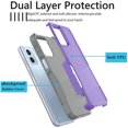 thumbnail image 3 of For Motorola Moto G 5G 2023 Case, 2 in 1 Hard PC Phone Case for Moto G Power 2023 6.5", Takfox Rubber & Rugged Sturdy Shockproof Full Body Protection Case Cover,Purple, 3 of 10