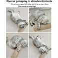 thumbnail image 5 of Interactive Catnip Chew Toy,6000mg Potent Catnip,Premium Scratch-Resistant Sisal Pad,Strong Double-Stitched Edges,10.6/13.4in Anxiety Relief & Boredom Buster for Indoor Cats & Kittens, 5 of 6