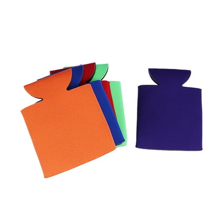 

FRCOLOR 5pcs No Logo Stubby Holders Beer Bottle Can Sleeve Picnic Cooler Thermal Bags Can Holder Drink Sleeve (Random Color)
