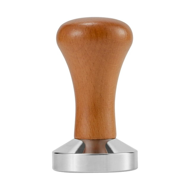 Herramienta de con mango de madera portátil, herramienta de prensa manual para café, distribuidor de café para cocina, restaurantes, Bar de Marrón